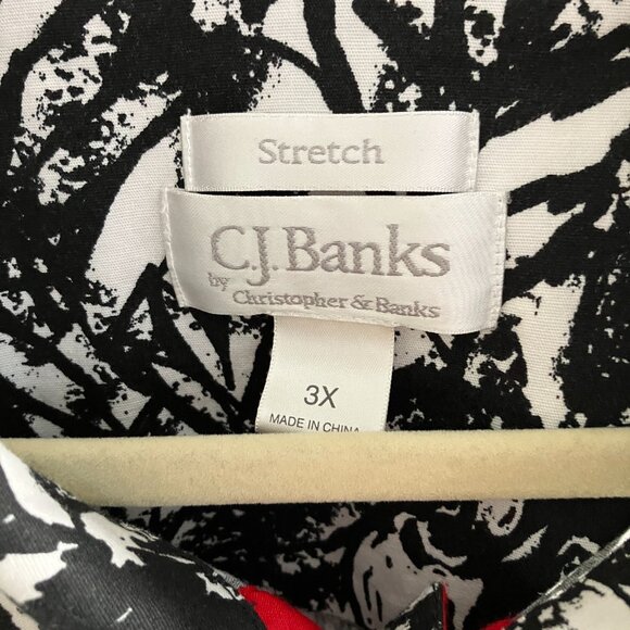 Christopher & Banks Womens Size 3XL Full Snap Front Shacket Floral. - Picture 6 of 14